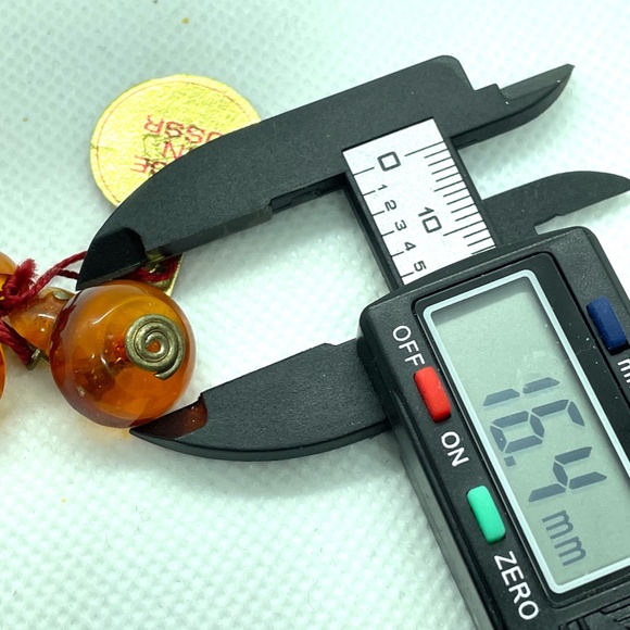 NWT Genuine Vintage Baltic Amber Cufflinks 1960s - Picture 9 of 10